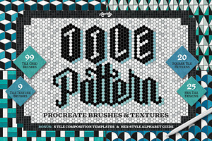 Tile Pattern Procreate Brushes