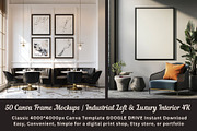 50 Canva Frame Mockups Luxury 4K, a Household Mockup by ARTOZEN DIGITAL (Thumbnail 1 of 15)