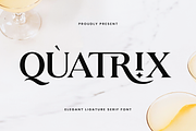 QUATRIX, a Serif Font by Umitype (Thumbnail 1 of 10)
