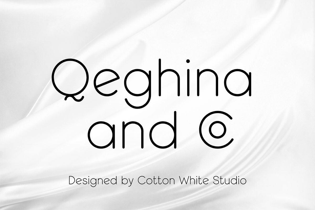 Qeghina and Co, a Sans Serif Font by Sofia Skoog (Photo 1 of 10)