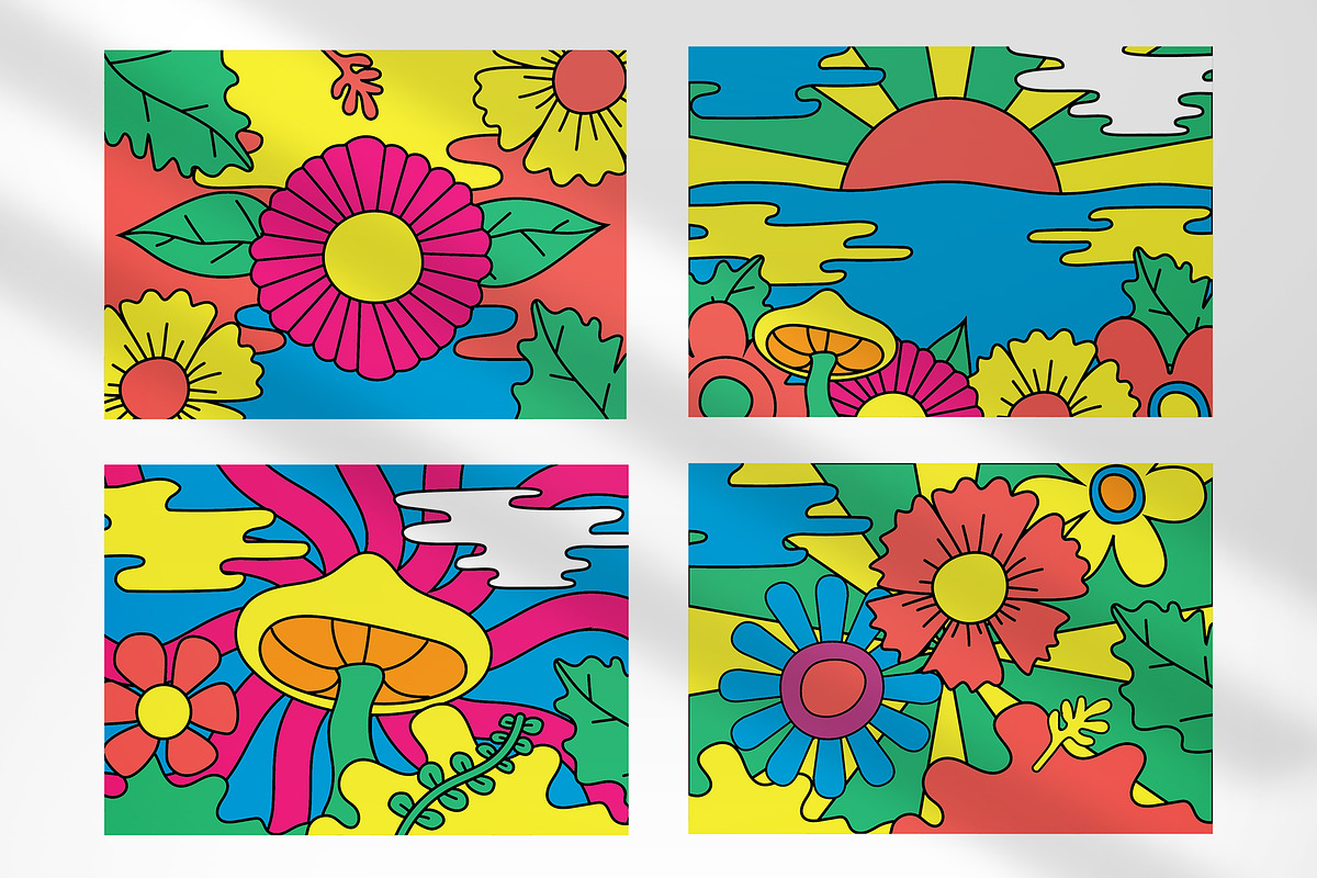 Flourish Psychedelia Illustration, an Illustration by lilyshop (Photo 2 of 3)