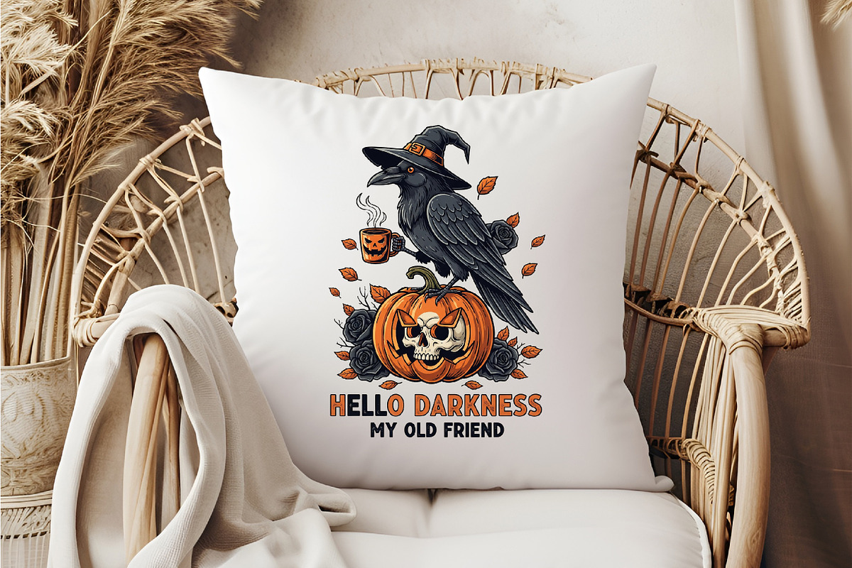 Raven Crow Coffee Halloween, an Illustration by DreamCafeArt (Photo 6 of 7)