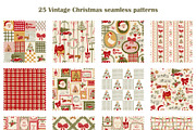 Vintage Christmas patchwork, a Pattern Graphic by Tani Kuzminka (Thumbnail 4 of 27)