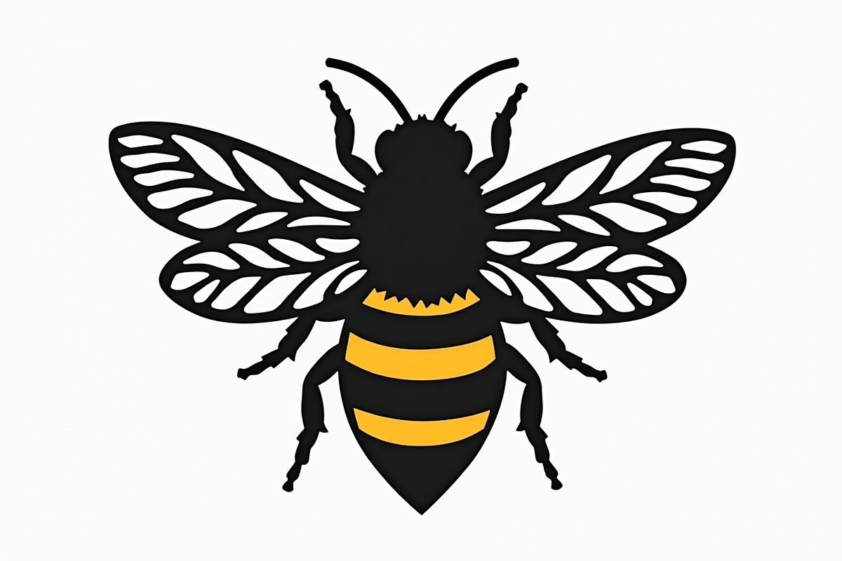 Botanical Bee Vector Design Bundle, an Illustration by abu67222 (Photo 5 of 9)