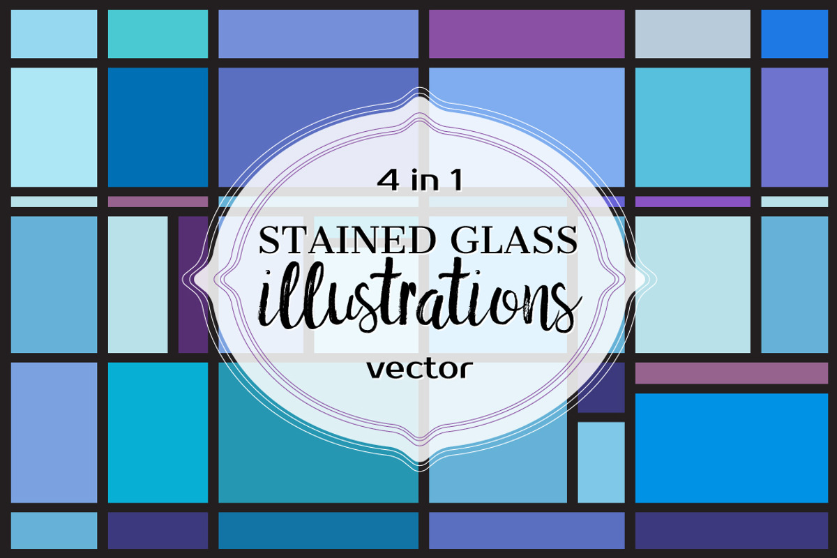 STAINED GLASS Illustrations, a Texture Graphic by ekaart (Photo 3 of 5)