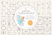 Bohemian Floral Branding Kit, a Decorative Illustration by Lettering_Logo (Thumbnail 1 of 11)