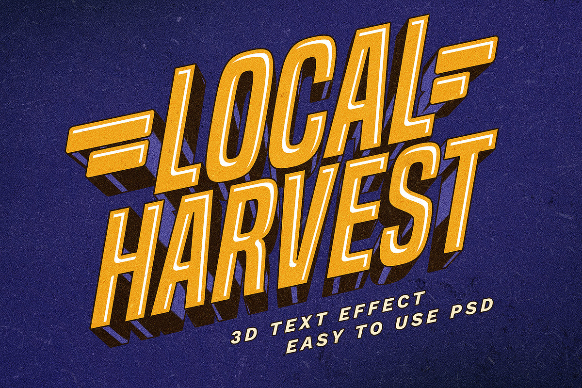 Old School Bold Text Effects, a Layer Style Add-On by Andrew Skoch Design (Photo 6 of 9)