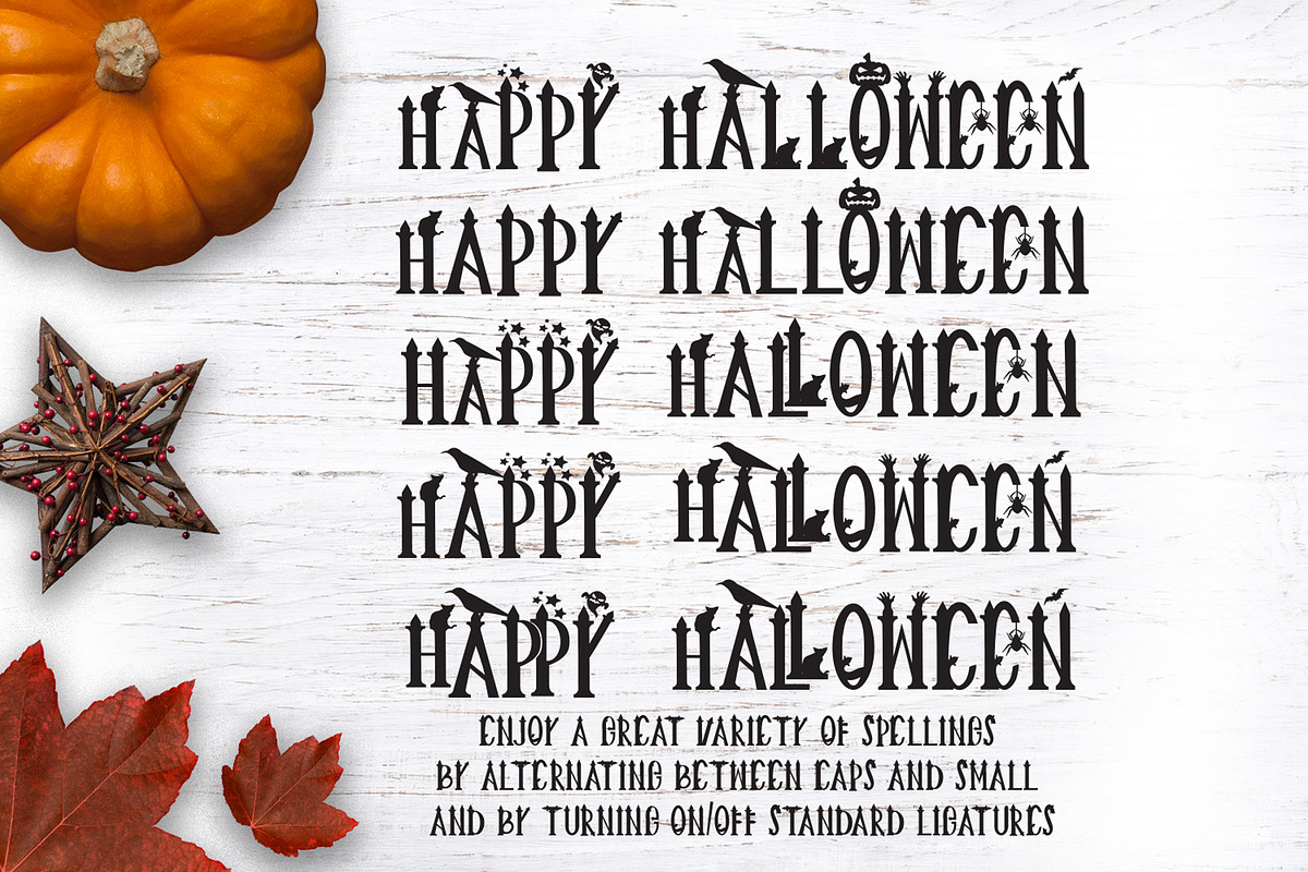 Creepy Halloween Font preview 5
