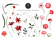 Watercolor flower - Passion of Dark, an Illustration by Beigetime (Thumbnail 2 of 13)