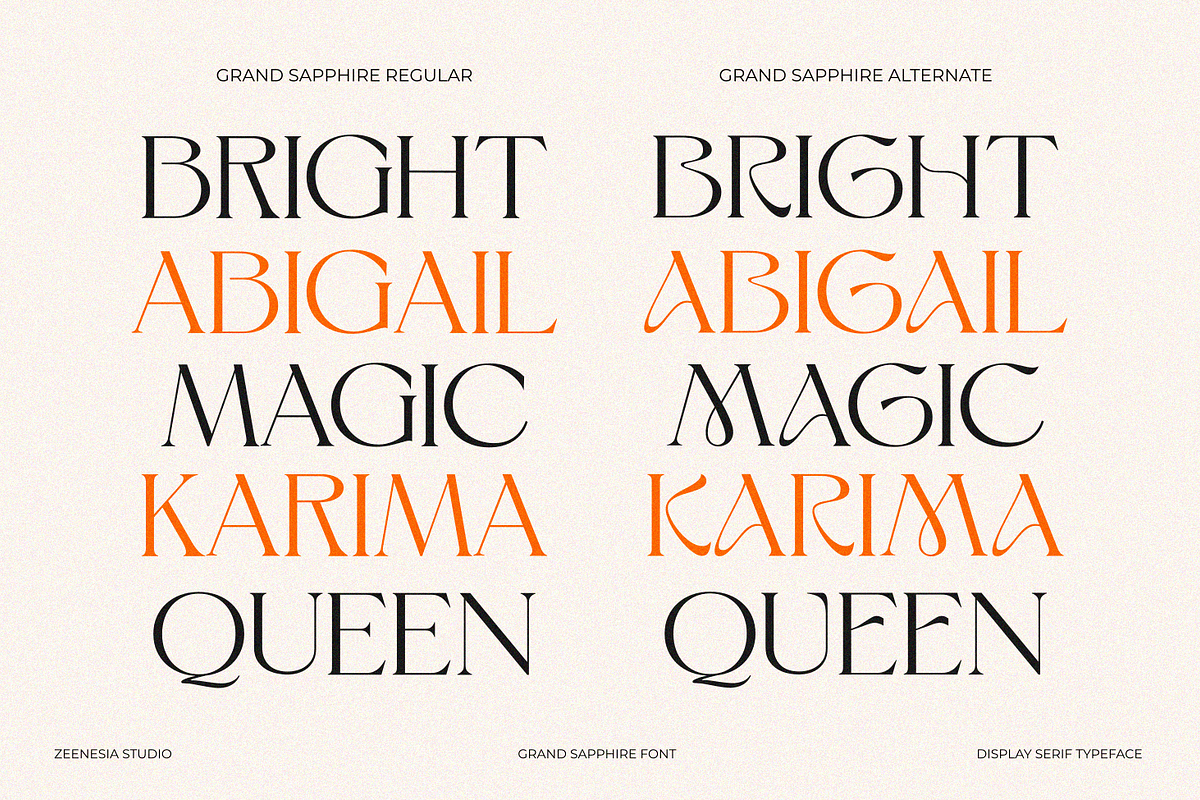 Grand Sapphire, a Serif Font by zeenesia (Photo 5 of 19)
