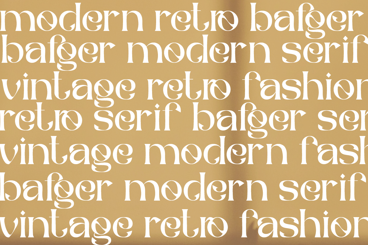 The Bafger, a Serif Font by Muksal Creative (Photo 5 of 8)