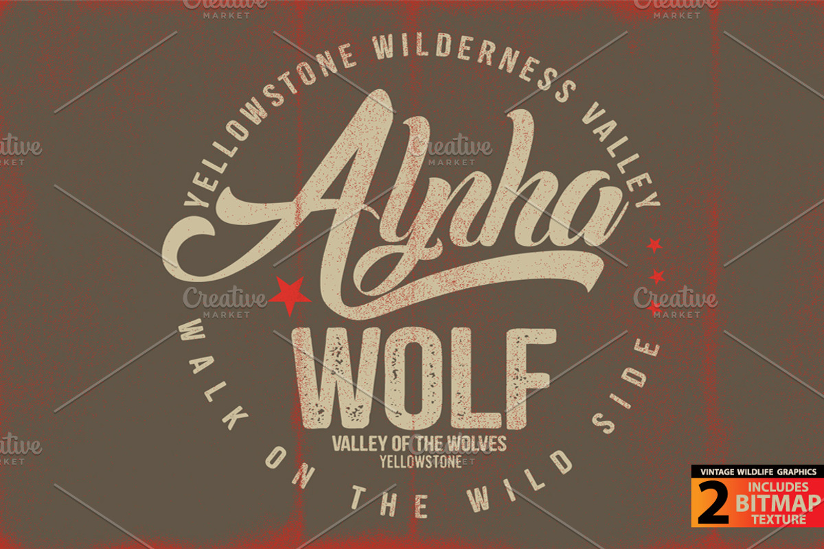 ALPHA WOLF - Vector illustration, an Animal Illustration by Artistic & Unique (Photo 8 of 12)