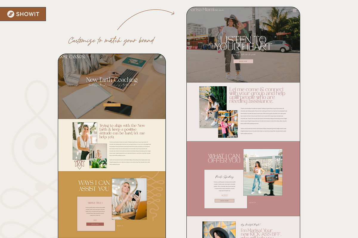 New Earth Coaching ShowIt Template, a Landing Page Template by Divinely Guided Studio (Photo 8 of 11)
