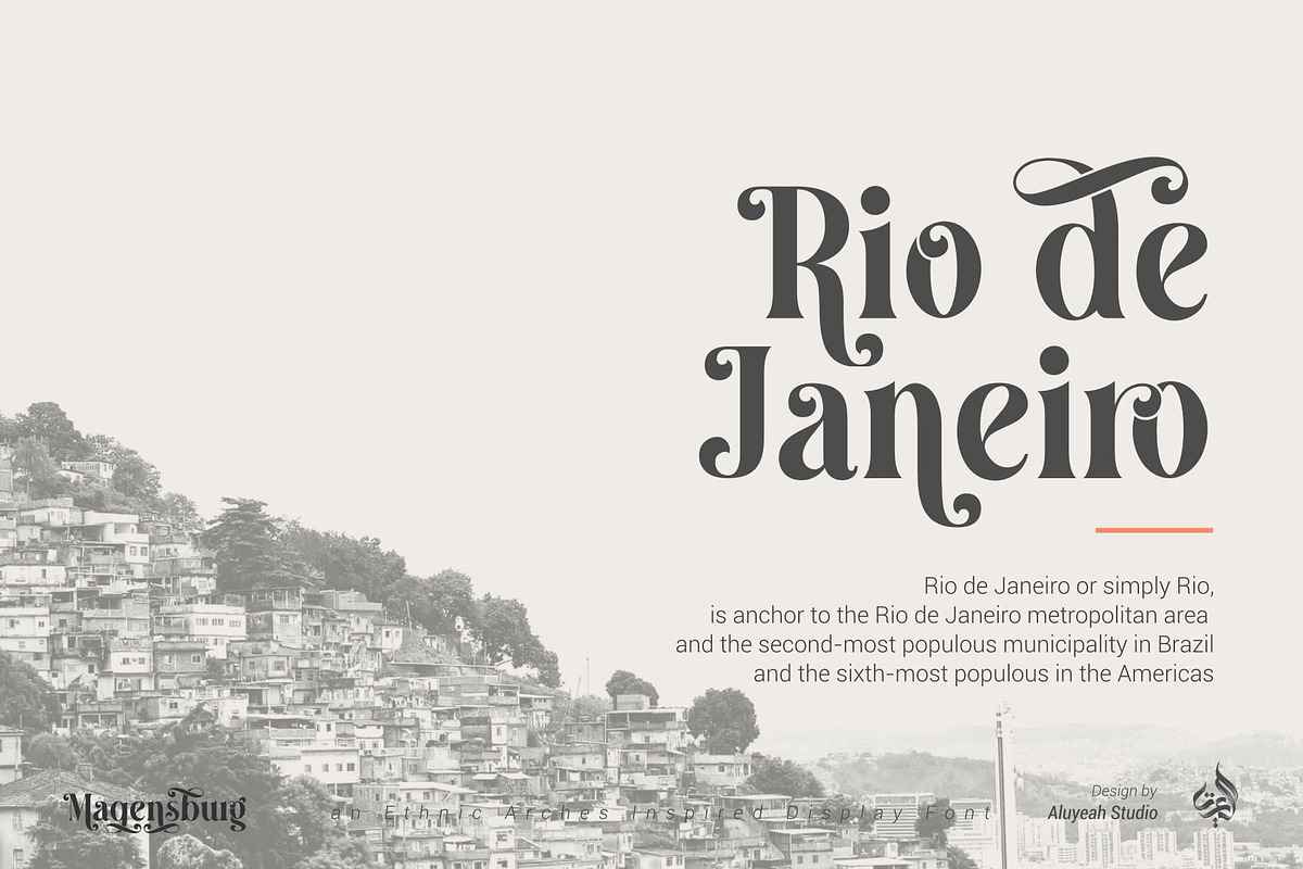 Magensburg | Modern Display Font, a Font by Aluyeah Studio (Photo 11 of 17)