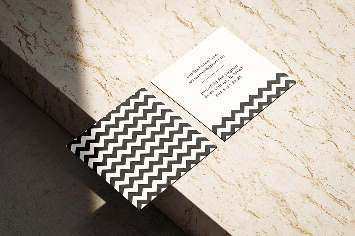 Modern Square Business Card preview 2