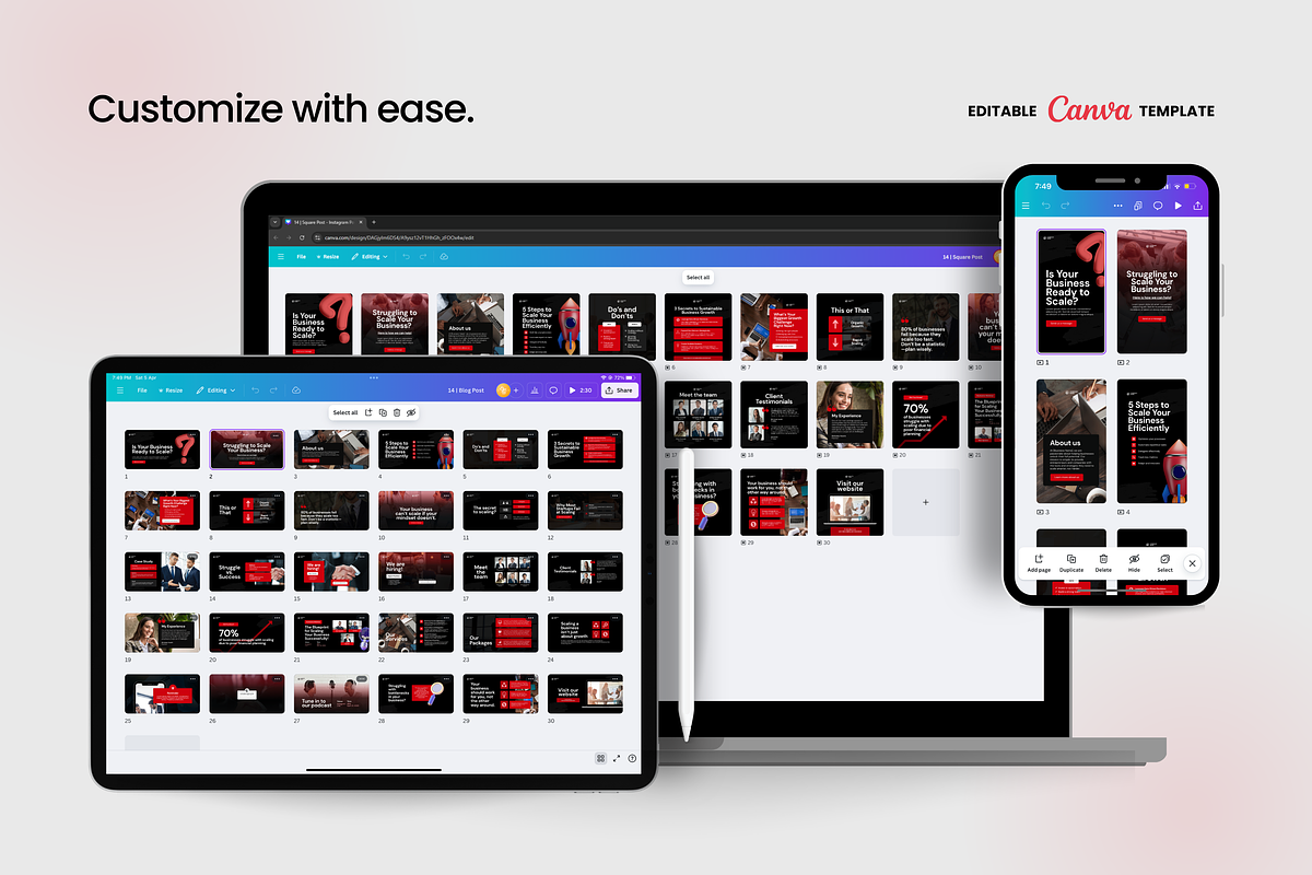 Canva Social Media Templates, a Social Media Template by Studio B | Canva Template (Photo 2 of 13)