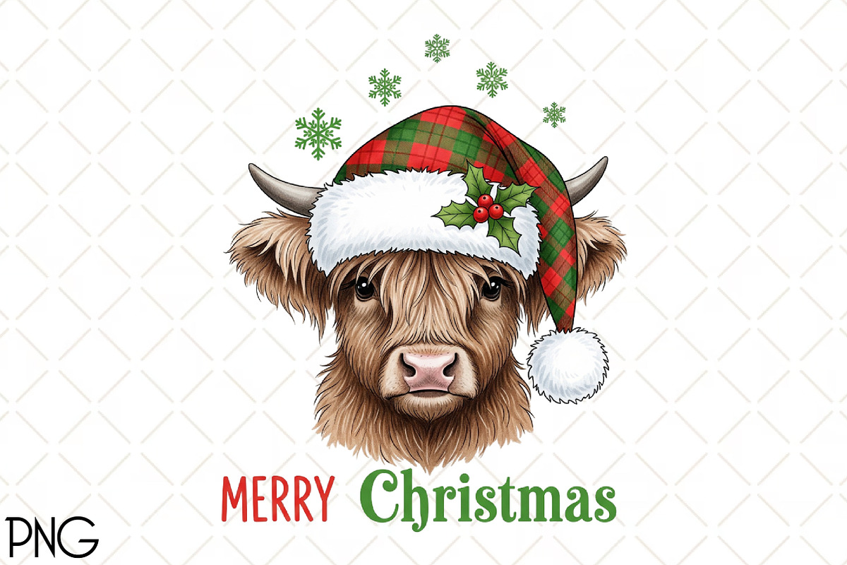 Merry Christmas PNG, an Illustration by Black Bird Studio (Photo 1 of 4)