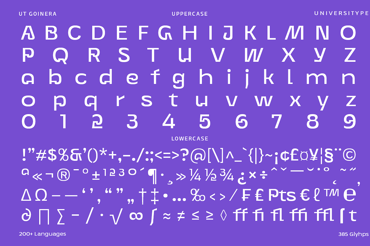 UT Goinera - A Unique Display Sans, a Sans Serif Font by Universitype (Photo 7 of 14)