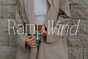 Rampwind A Modern Serif Font