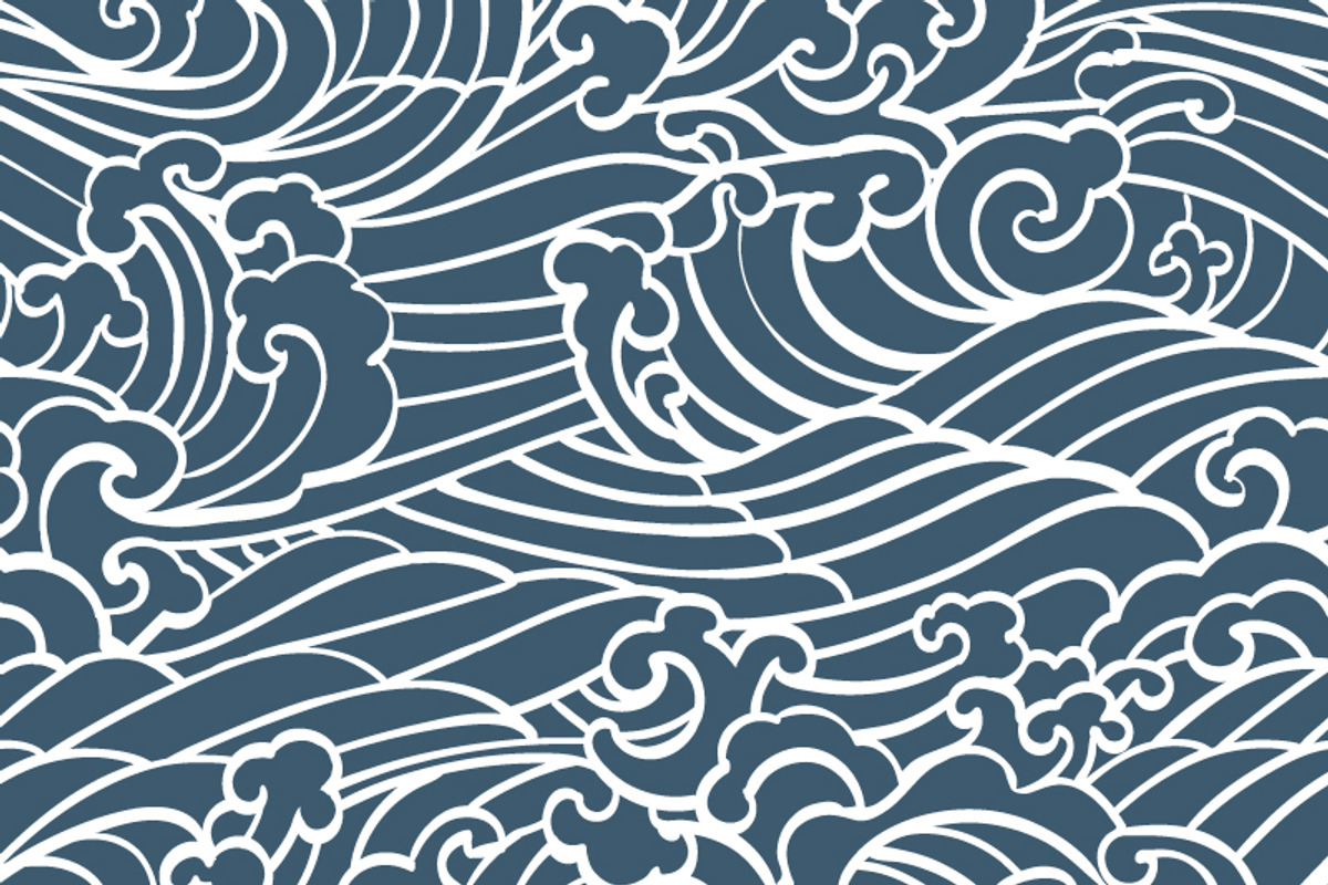 8 Pattern Seamless Asian style set, a Pattern Graphic by skyclick (Photo 8 of 9)