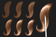 Procreate Hair Brushes, a Brush Add-On by LaurenceVArtiste (Thumbnail 3 of 7)