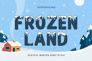 Frozenland, a Handwritten Font by Mozatype