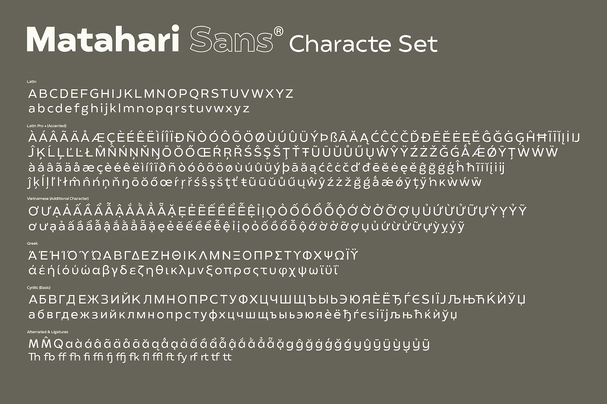 Matahari Sans - Font Family, a Sans Serif Font by Sundance Tipografia (Photo 7 of 22)