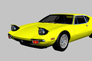 1971 De Tomaso Pantera, a Cars & Vehicle 3D Model by valtriiu (Thumbnail 1 of 12)