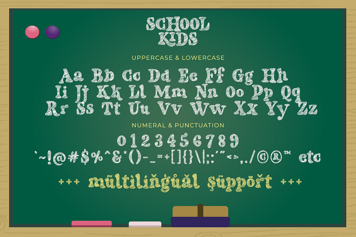 School Kids - Cute Chalk Font, a Serif Font by Airotype (Photo 7 of 9)