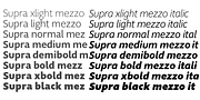 Supra Mezzo, a Sans Serif Font by Wiescher-Design (Thumbnail 8 of 8)