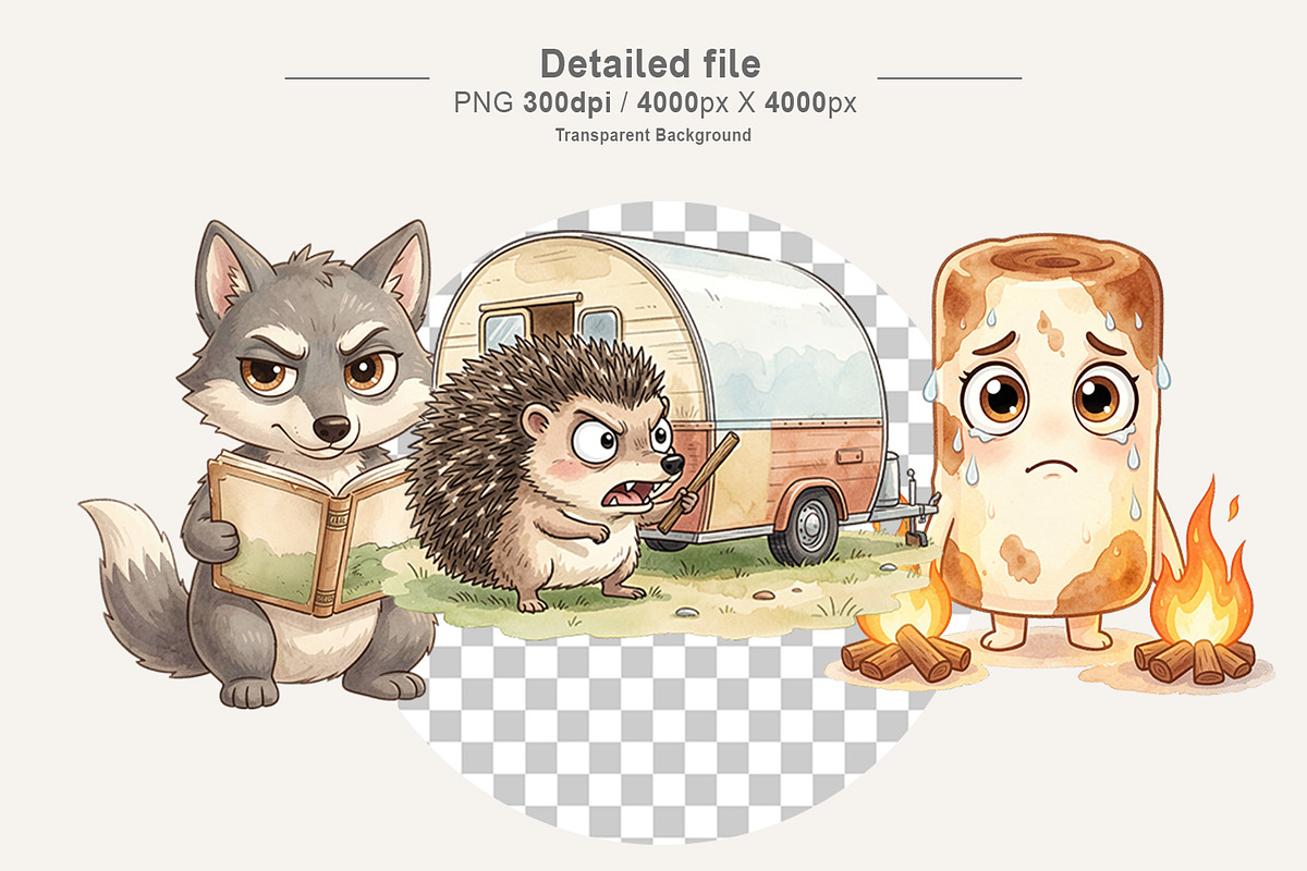 Sarcastic Camper Sublimation, a Decorative Illustration by Artnoy (Photo 3 of 18)