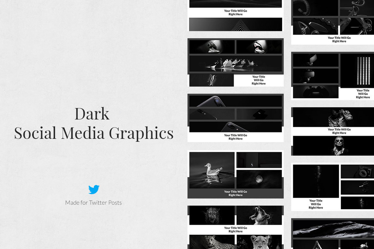 Dark Pack, a Social Media Template by Social Corner Graphics (Photo 8 of 8)