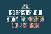 Vintage Rainbows Font, a Font by Denise Chandler (Thumbnail 6 of 9)