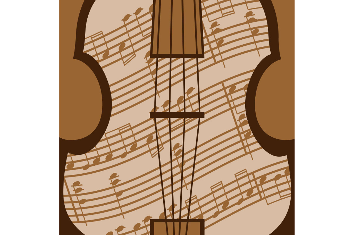 Viola vector, an Illustration by ARTYuSTUDIO