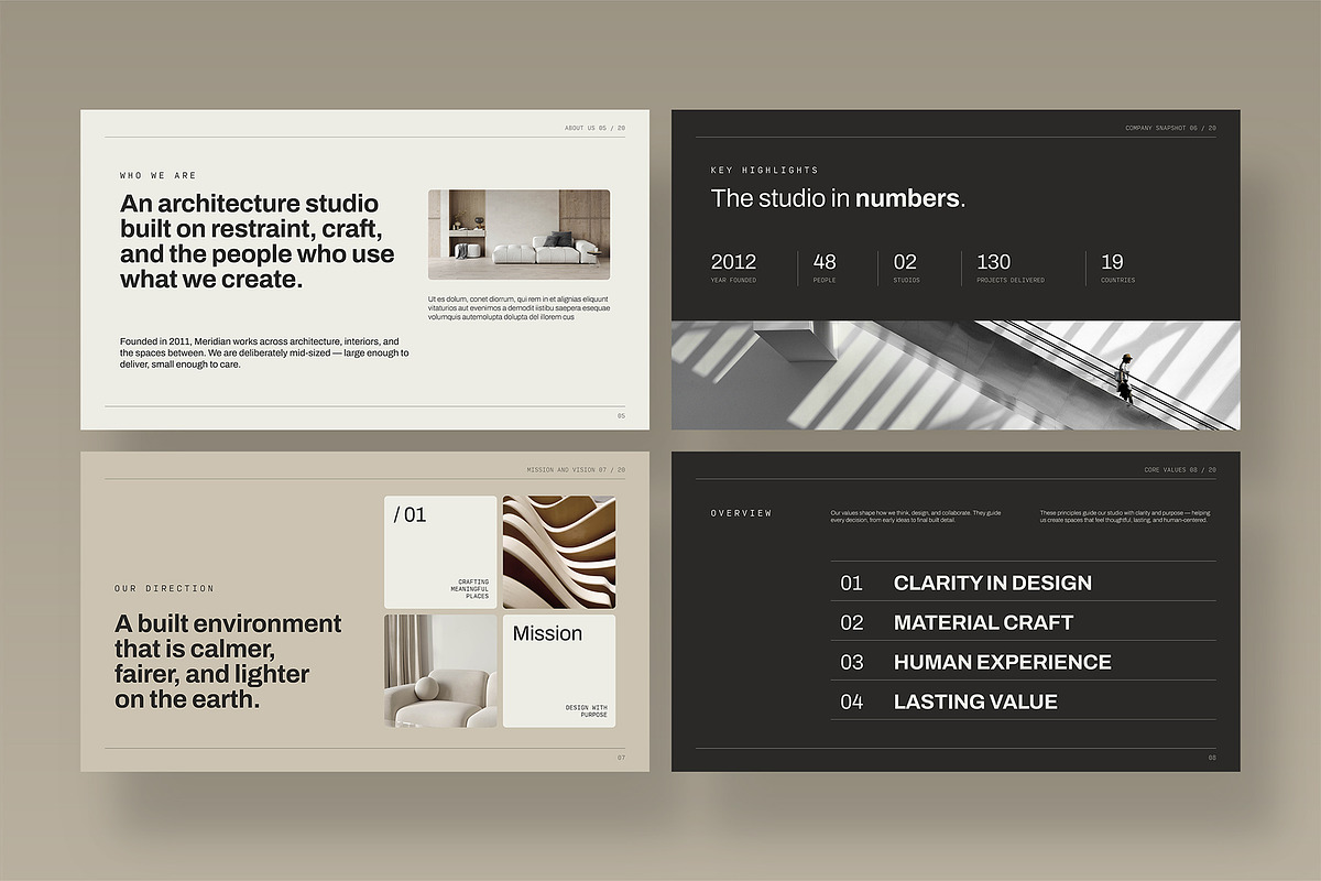 Modern Minimalist Presentation Templ, a Presentation Template by BrandPacks (Photo 3 of 7)