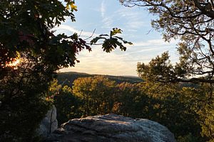 Evening view from a rocky overlook at Garden of the Gods in Colorado Springs wi, a Nature Photo by AS photostudio
