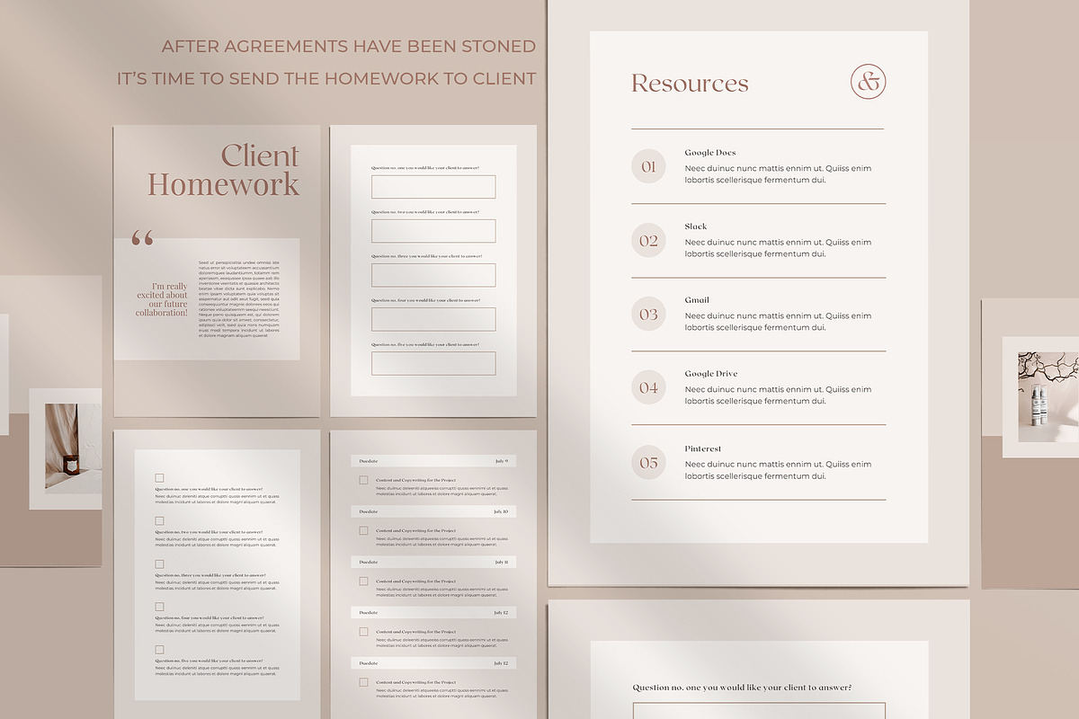 Client Welcome Packet Template, a Templates & Theme by Eesome Design Studio (Photo 7 of 8)