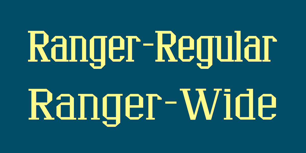 Ranger, a Slab Serif Font by Ingrimayne Type (Photo 1 of 7)