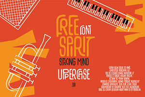 Free Spirit font, a Script Font by akropol