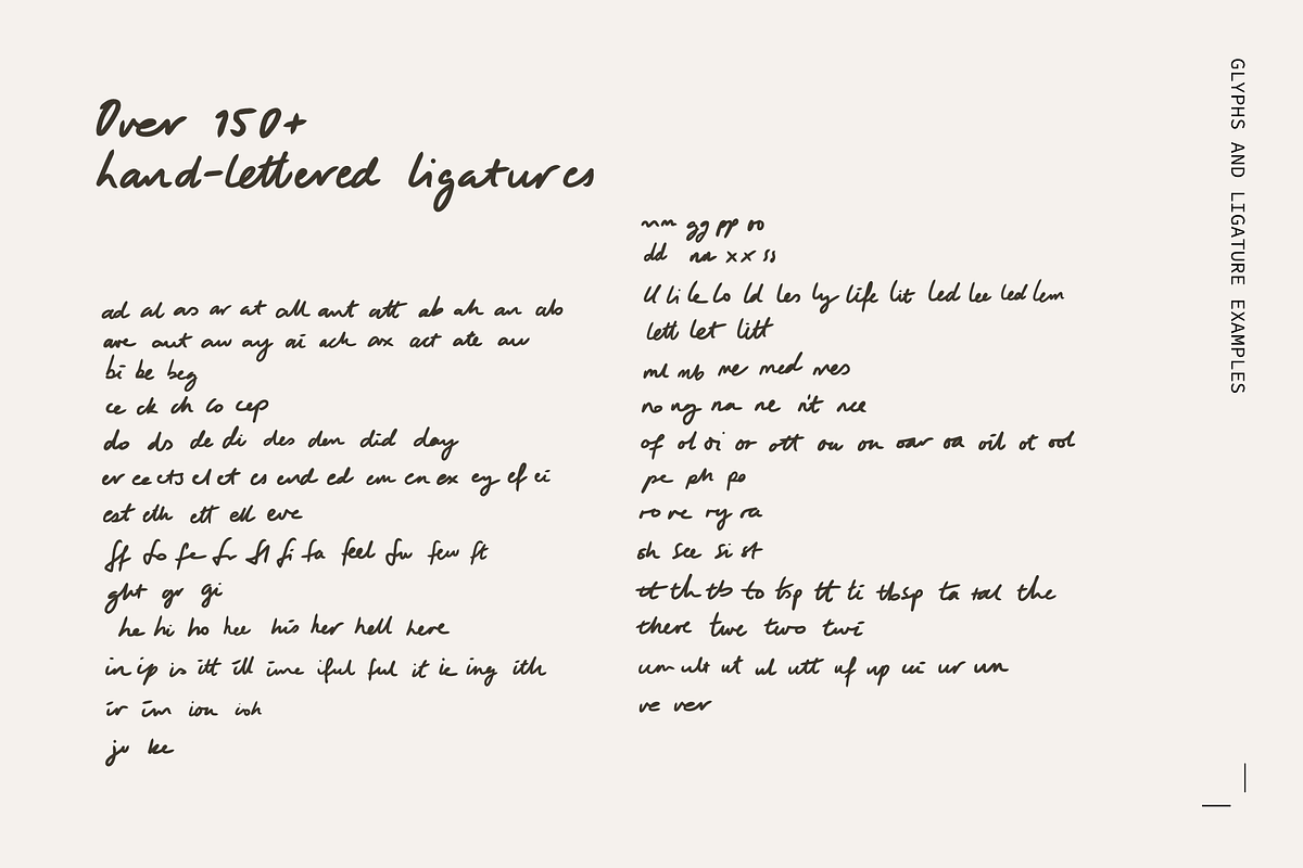 Letters Home Romantic Pen Script, a Script Font by TYPEHEIST (Photo 6 of 9)