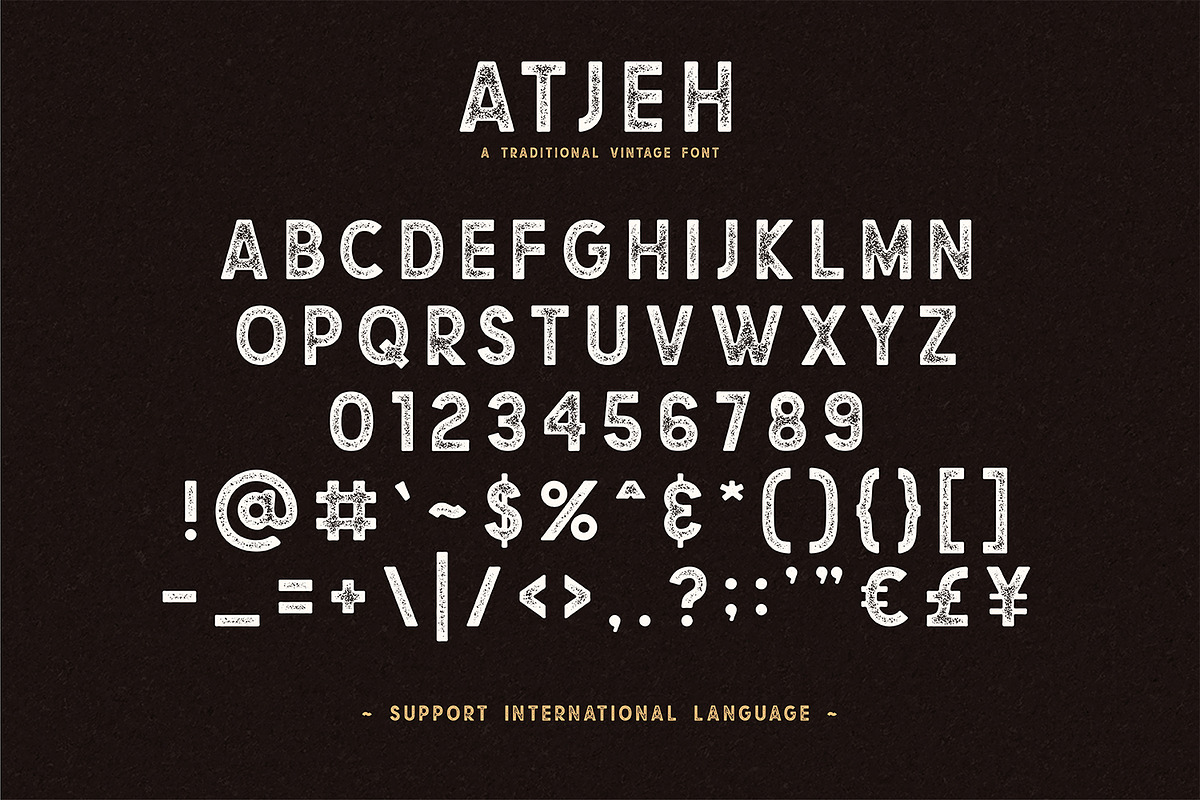 Atjeh - A Traditional Vintage Font preview 5