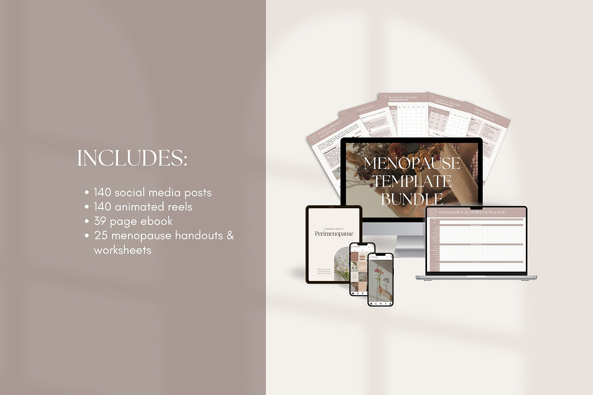Menopause Template Bundle, a Social Media Template by Naturopath Hub (Photo 2 of 10)