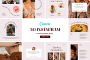 Small Business Canva Instagram Posts, a Social Media Template by Alice Store (Thumbnail 1 of 8)
