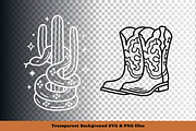 Western Line Art Illustrations, an Illustration by cd-design.co (Thumbnail 4 of 7)