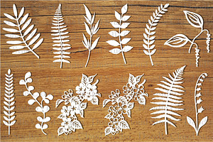 Leaves And Flowers SVG Cut Files.