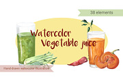 Watercolour Juice and Vegetable set, a Graphic by MumAndMe (Thumbnail 1 of 4)
