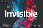 Invisible Sans Serif Font Family, a Sans Serif Font by Ronny Studio (Thumbnail 1 of 12)
