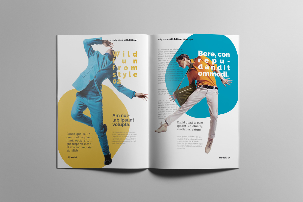 Fashion Magazne Layout Template, a Magazine Template by Swayang (Photo 9 of 24)