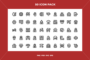 Cyberpunk icons, an Outline Icon by Wencory