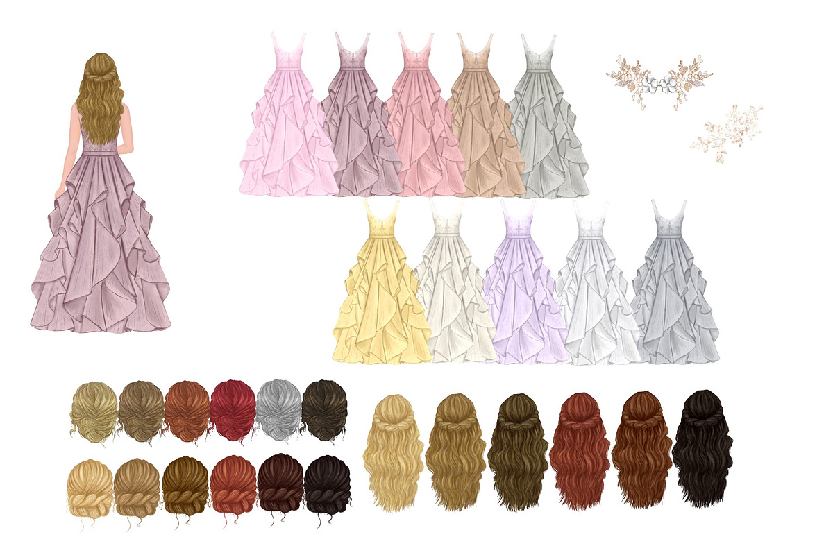 Bride Groom Clipart, a Person Illustration by ColorfulPT (Photo 4 of 7)
